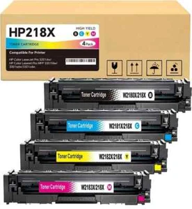 *4 Stück* 218X W2180X Toner mit hoher Kapazität für HP LaserJet Pro MFP 3301fdw *OHNE CHIP* - Bild 1 von 2