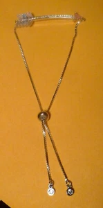 Tourmaline ARROW Silver EP BRACELET adjustable slide closure Topaz Ends - Picture 1 of 5