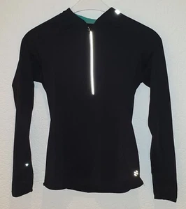 H&M SPORT OBERTEIL LAUF LANGARM SHIRT MIT REIßVERSCHLUSS SCHWARZ GR. XS - Bild 1 von 2