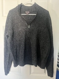 Michael Kors Xl Wool blend Boys Quarter Zip pull over Grey sweater - Picture 1 of 5