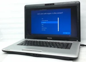 Toshiba Windows Laptop PC Satellite Pro L450-13p - Celeron 900 @ 2.2 - 2GB RA... - Picture 1 of 7