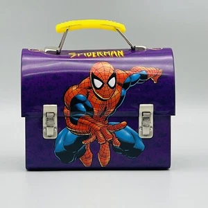 Vintage Spider-Man Marvel Comics Mini Tin Lunch Box 2001 - Picture 1 of 10