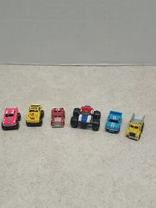 Lot of 6 Micro Machines Cars - Dump Trucks,, Semi, Mustang '57 Chevy - Picture 1 of 9