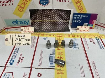 2010-2012 LINCOLN MKT 19” WHEEL RIM LOCKING LUG NUTS w/ SOCKET KEY  - Image 1 of 3