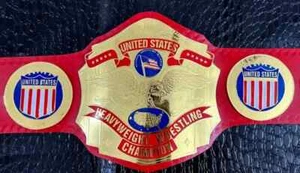 NWA United States Heavyweight Wrestling Championship Replica Title Belt Red 2MM - Picture 1 of 4