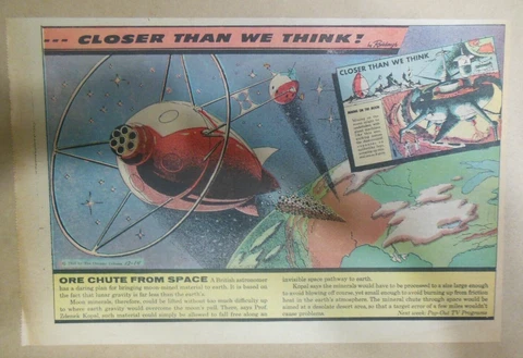 Closer Than We Think by Radebaugh Great Futurism ! 12/14/1958 Size: 7 x 10 in Cover