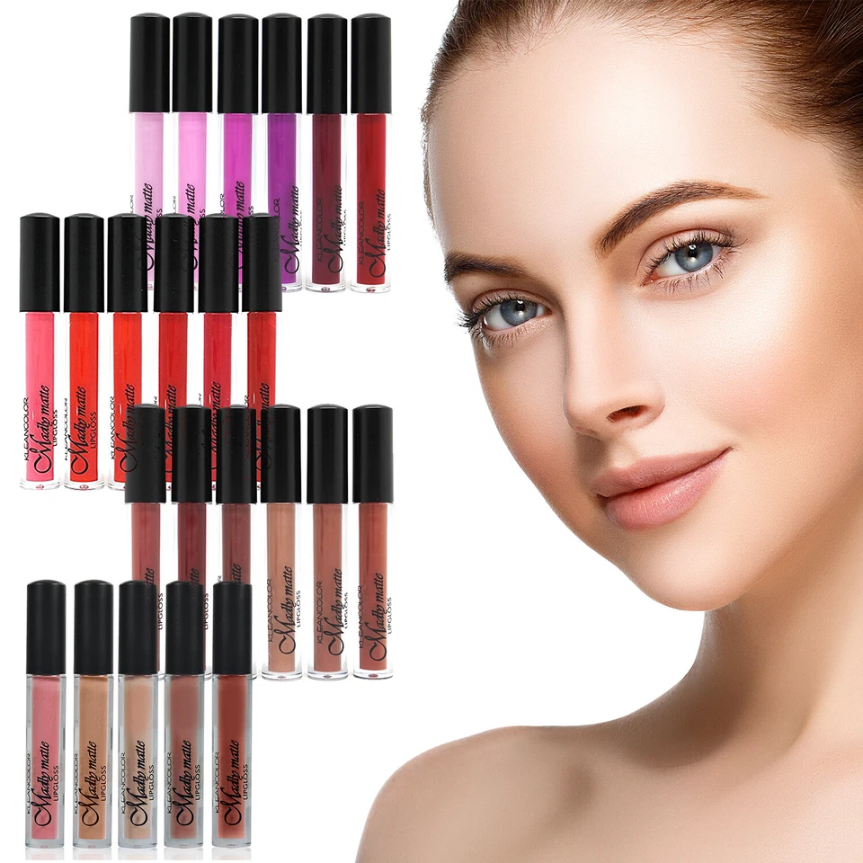 KleanColor Madly Matte Lip Gloss Set Pinks, Nudes, or Reds (5 or 6 Pack) - Image 1 of 2
