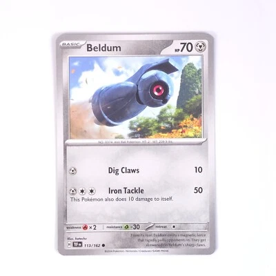 Beldum 113/162 Pokemon SV05: Temporal Forces Common NM - Image 1 of 2