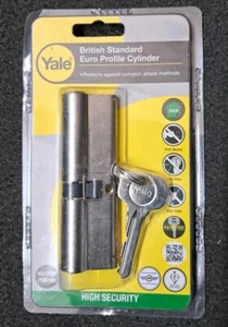 YALE British Standard Cilindro Puerta Euro Lock - 40/10/50 PKM4050-NP - Imagen 1 de 2
