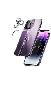 [5 en 1] Coque pour iPhone 14 Pro, avec Pack 3 Protection d'écran en Verre Trempé - Photo 1 sur 7