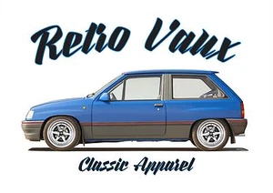 VAUXHALL NOVA t-shirt. RETRO VAUX. CLASSIC CAR. MODIFIED. OPEL CORSA. - Picture 1 of 3