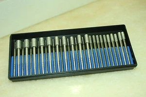 30 x Brocas rotativas THK recubiertas de diamante rebabas brocas cilíndricas de 1 mm a 6 mm - Imagen 1 de 4