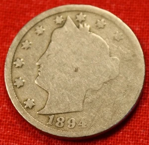 1894 Liberty V Nickel Nice Coin LN443 - Picture 1 of 2