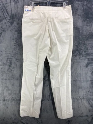 VTG  Jaymar Sansabelt Mark Scot Collection White Dress Pants Golf 36 Raw Hem NWT - Image 1 of 4