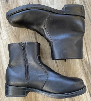 Botas Durango Para Hombre 13 EE Cuero Negro Cremallera Tobillo Vaquero Occidental Motociclista SW2940 Foto 1 de 4