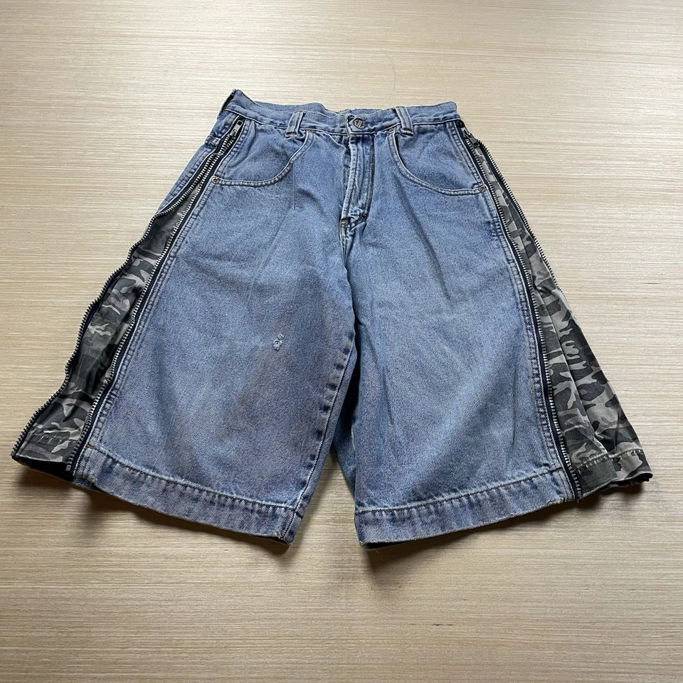 Pantalones Cortos Vintage Y2K Denim Skater Grunge Juvenil Talla 12 Patinador Centro Comercial Gótico 25” Foto 1 de 4