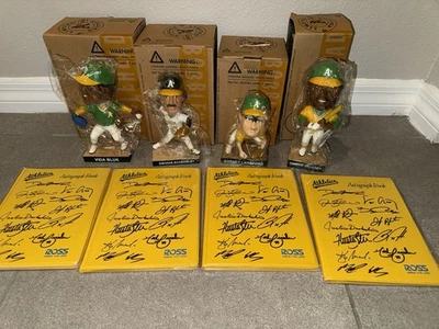 Lote de 12 peças Oakland A’s Bobblehead edição limitada - Imagem 1 de 4