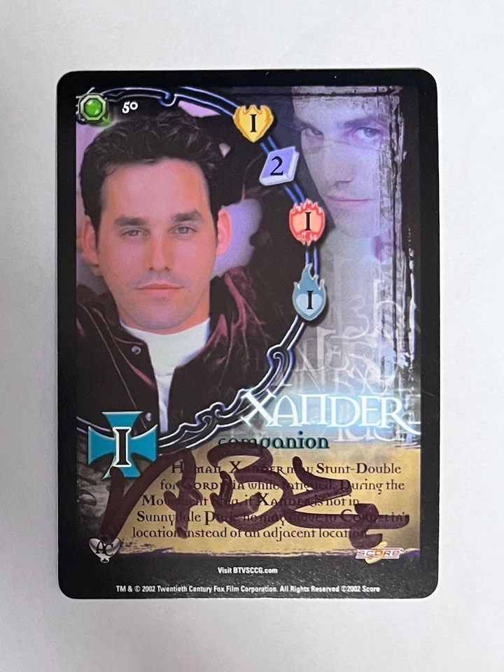 Autographed Buffy ccg - XANDER Companion (Nicholas Brendon - black ink) - Image 1 of 1