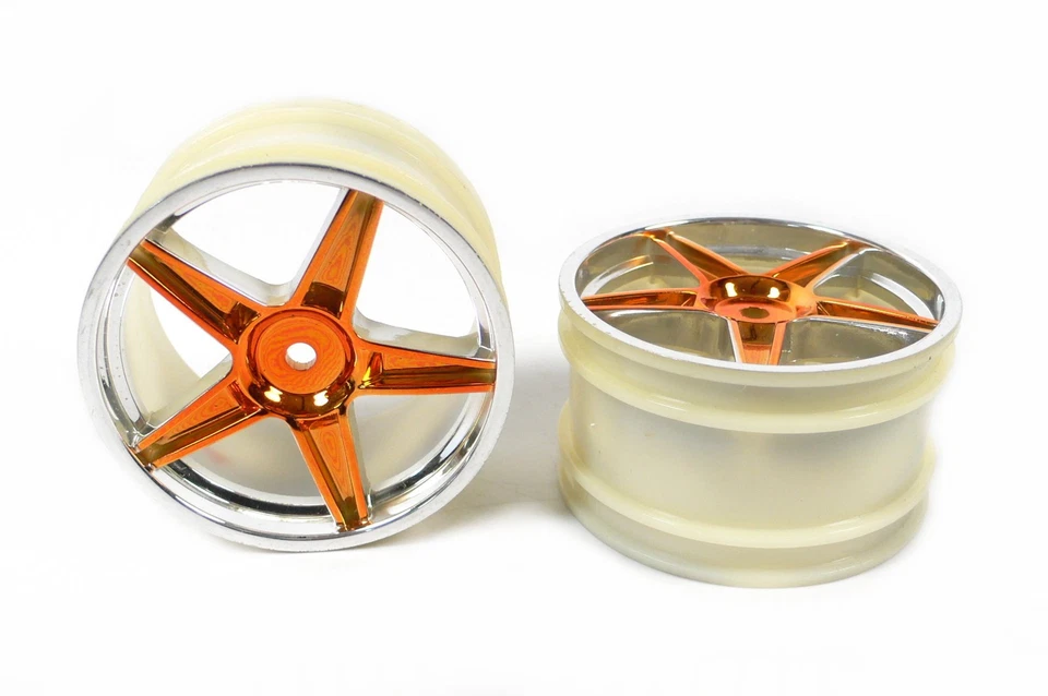 HSP Felge 2.2 Chrome/Orange Buggy XSTR Amewi Booster Blade MaverickXB 1/10 06024 - Bild 1 von 1