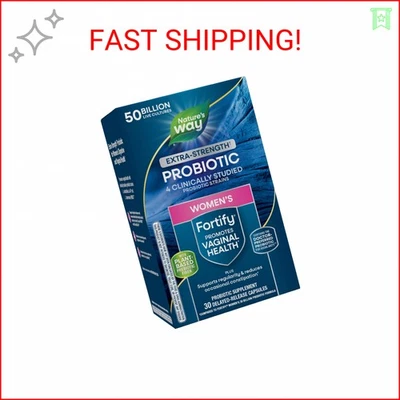 Nature's Way Mujer Extra Fuerza (1) Fortificar Probiótico 50B Cultivos, Soportes  Foto 1 de 2