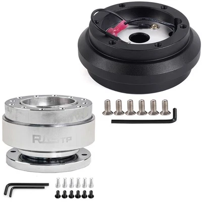 Silver Quick Release+Hub Adapter 190H For Honda Civic 88-91 CRX EF Integra 90-93 Foto 1 de 4
