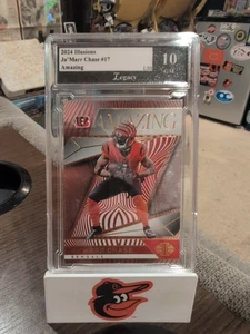 🔥🔥2024 Panini Illusions GRADED 10 Amazing Ja'Marr Chase #17🔥🔥 - Bild 1 von 2