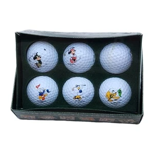 Vintage Disney 6 Pinnacle Character Golf Balls in Plastic Original Box. - Picture 1 of 5