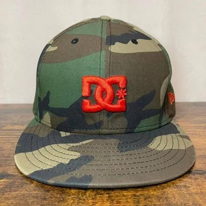 New Era×DC Shoes Camouflage/Orange Cap 7 5/8 - Picture 1 of 9