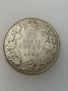 1932 canada 50 cents R5 - Picture 1 of 2