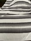 Caro Home Bolivia Bath Towel Grey Stripe 30" x 58" SOLD AS EACH-DAMAGED See Pics