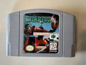 Star Fox 64 Not For Resale n64 Nintendo 64 NFR Label Great Condition Very Rare - Picture 1 of 5