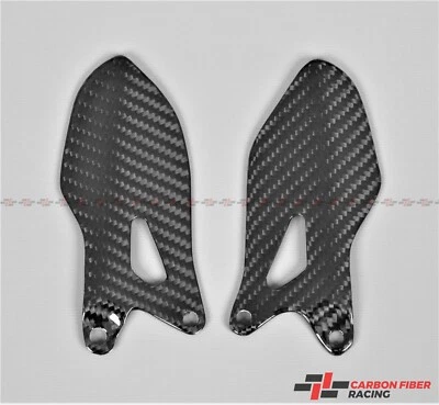 Ducati Monster 696, 796, 1100, 1100 EVO Heel Plates - 100% Carbon Fiber - Image 1 of 3