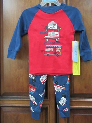 ¡Etiquetas nuevas! Juego de pijama Mon Petit para niños talla 2T 100 % algodón Foto 1 de 4