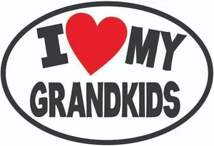 I Love My Grandkids Bumper Sticker  / Decal - Picture 1 of 3