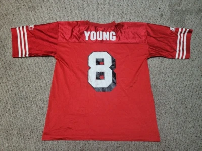 Camiseta deportiva vintage años 90 STEVE YOUNG Starter-San Francisco 49ers-XL Foto 1 de 4