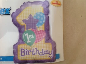 1st Birthday shaped foil balloon #91964 B25 - Picture 1 of 2