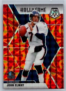 2020 Panini Mosaic #293 John Elway Prizm Reactive Orange Denver Broncos - Picture 1 of 2