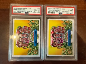 2017 Garbage Pail Kids BEATLES Battle of the Bands LENNON PAUL 3a 3b PSA 10 - Picture 1 of 1