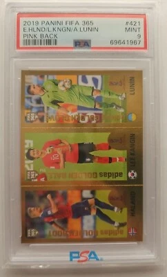 Panini FIFA 365 2019 Erling Haaland Kang-in Lee Lunin Pink Back PSA 9 Rookie RC Foto 1 de 2