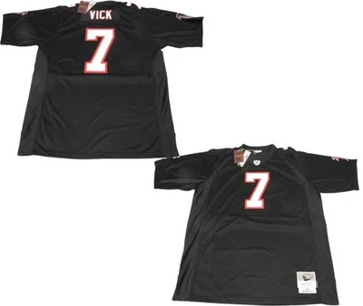 Camiseta deportiva Mitchell & Ness Legacy 2002 Mike Vick #7 Atlanta Falcons para hombre grande y alta Foto 1 de 4