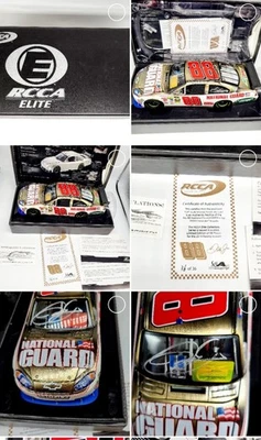 RARE #/36 BRONZE AUTOGRAPHED RCCA ELITE Dale Earnhardt Jr 1:24 NATIONAL GUARD 88 - Image 1 of 4