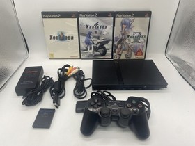 PS2 Playstation2 Console w/ Xenosaga Episode I & II & III set Black SCPH-70000