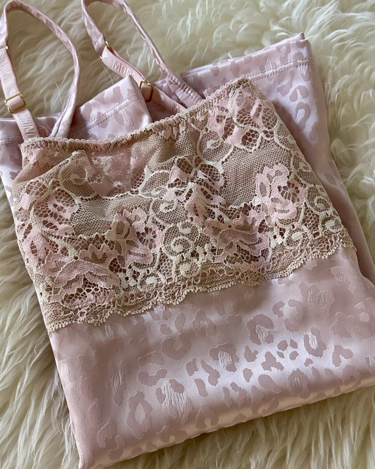 Cami Moschino Rosa Satinado Leopardo Talla XS Foto 1 de 4