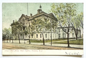 Trenton New Jersey NJ antike Postkarte 1907 State Capitol ungeteilt postfrisch - Bild 1 von 2