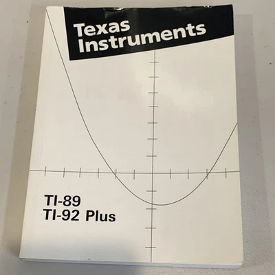 Texas Instruments TI-89 TI-92 Plus 1999 Owners Manual Guidebook Instruction Book - Image 1 of 4
