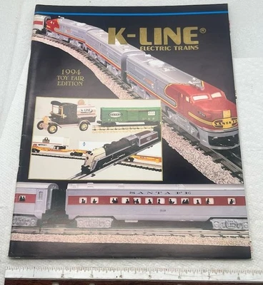 K Line Electric Trains 1994 Toy Fair Edition magazine catalog and price Sheets - Image 1 of 4