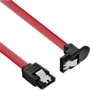 InLine® SATA 6Gb/s Kabel, mit Lasche, gewinkelt, 0,5m (27305W) - Bild 1 von 1