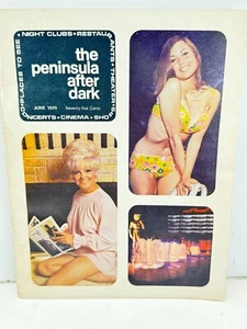 Peninsula After Dark Magazin Juni 1970 Magazin für Unterhaltung Mädchen Küken - Bild 1 von 13