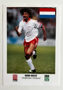 *RARE* Ruud GULLIT Olanda Milan Euro 92 90 Minutes Cards - UK Edition - Foto 1 di 2