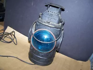 Antike The ADLAKE nicht schwitzende Lampe Chicago Eisenbahn Zug Weiche Laterne - Bild 1 von 9